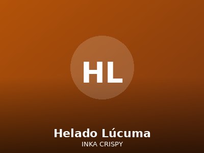 Helado Lúcuma